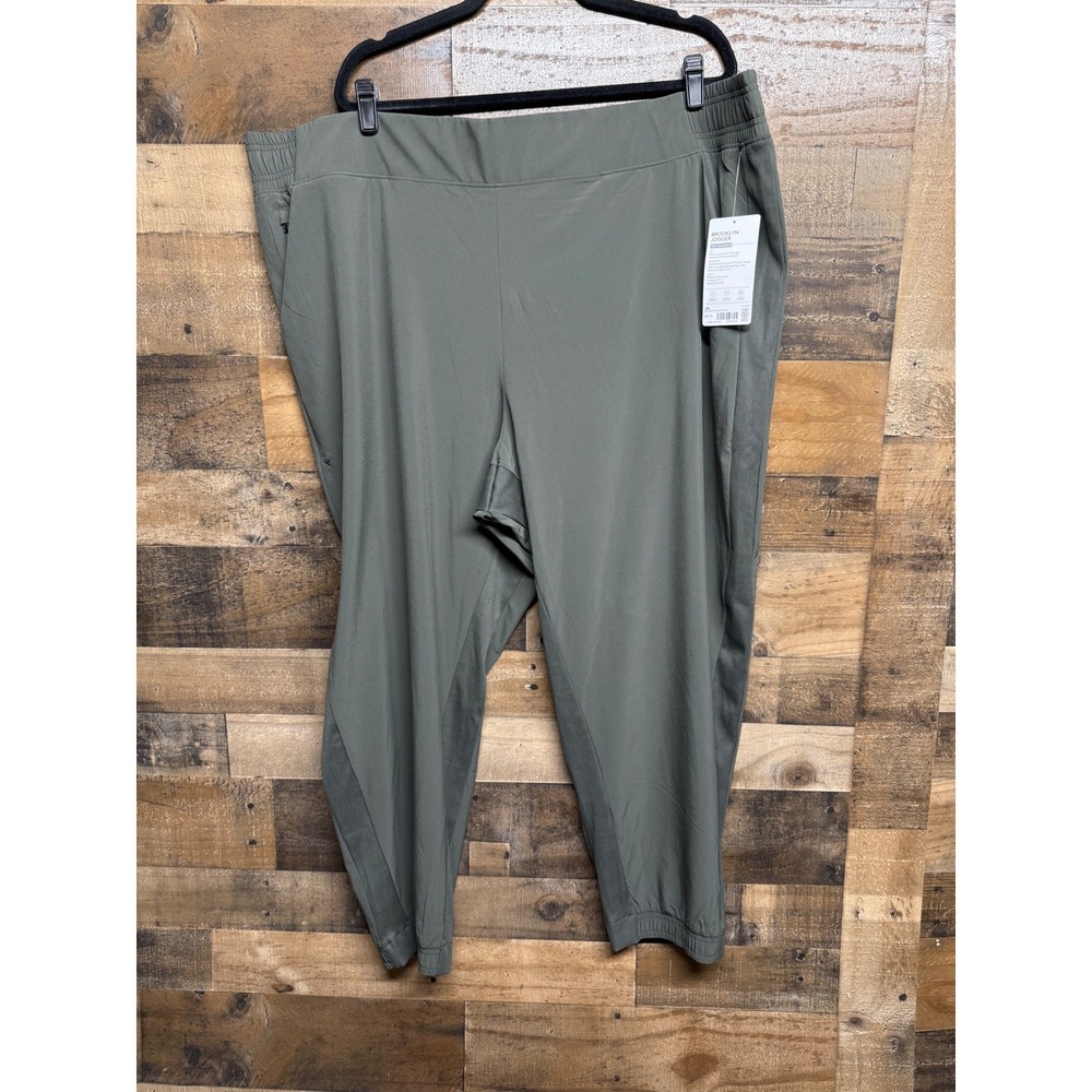 Athleta Brooklyn Jogger Mountain Olive Green Mid Rise Pants 26 530631-03-2-2026
